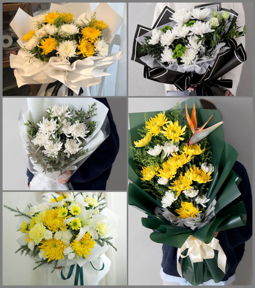 四川乐山峨眉山市罗目镇白事花束代送
